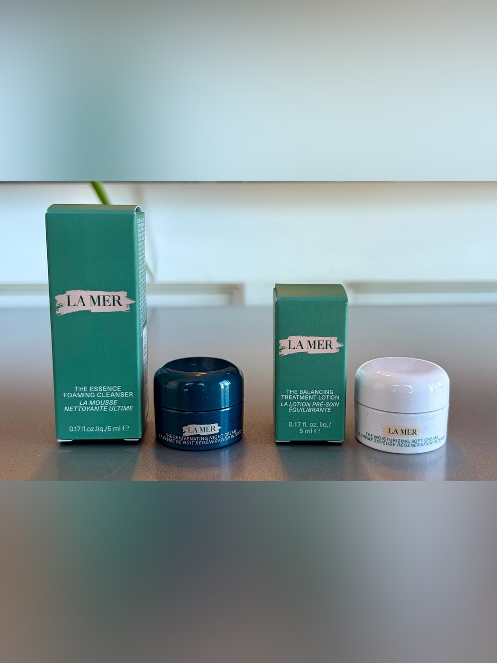 New La Mer 4 piece skincare mini set